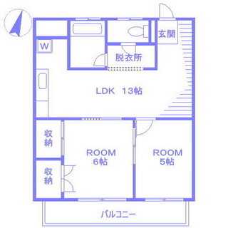 東京都新宿区払方町 賃貸マンション 2LDK