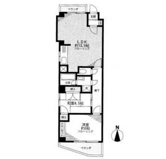 東京都新宿区山吹町 賃貸マンション 2LDK