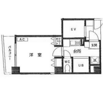 東京都新宿区津久戸町 賃貸マンション 1K