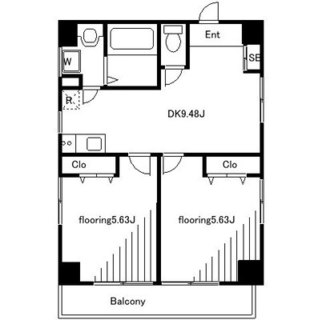 東京都新宿区東五軒町３丁目 賃貸マンション 2DK